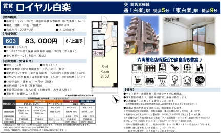 ロイヤル白楽 603号 0