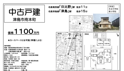 津島市南本町の中古戸建 0