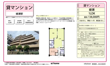 綾束ヴィレッジ壱番館 304号 0