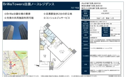 Brillia Towers 目黒ノースレジデンス 707号 0