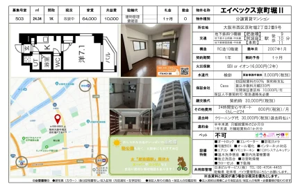 Studio Condo in Kyomachibori 0