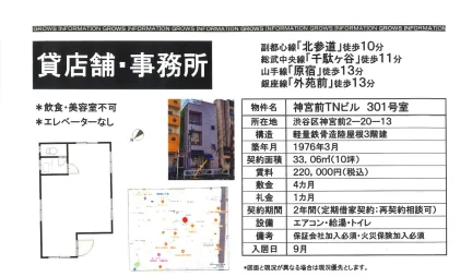 神宮前TNビル301号室 301号 0