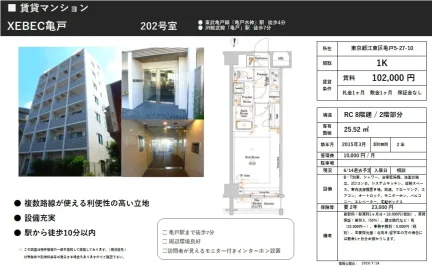 XEBEC亀戸 202号 0