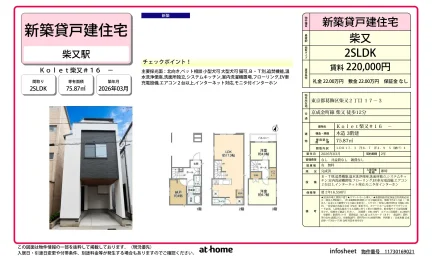 Brand New 2SLDK House in Shibamata 0