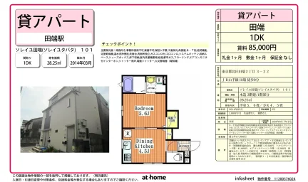 ソレイユ田端 101号 0