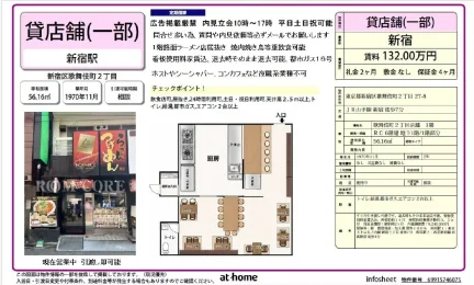 歌舞伎町2丁目店舗 1階  0