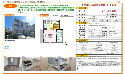 グランドゥール八乙女駅前 I 203 203号 0