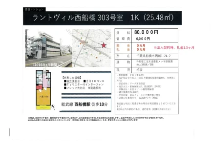ラントヴィル西船橋 303号室 0
