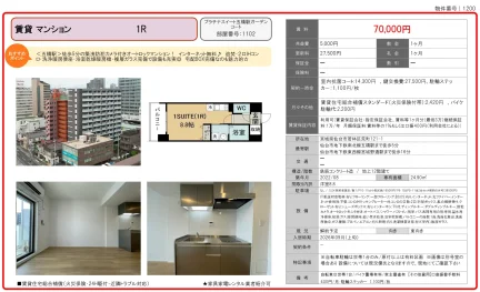 プラチナスイート五橋駅ガーデンコート 1102 0