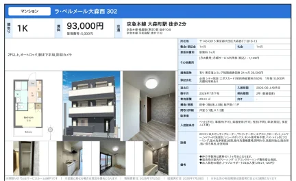 ラ・ベルメール大森西 302 302号 0