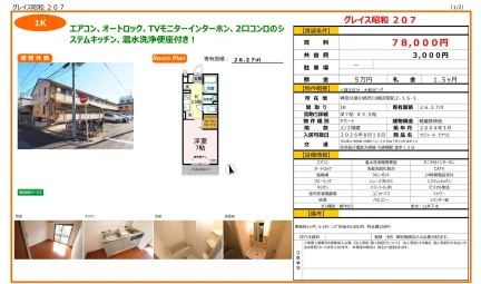 セジュール モナリエ 207号 0