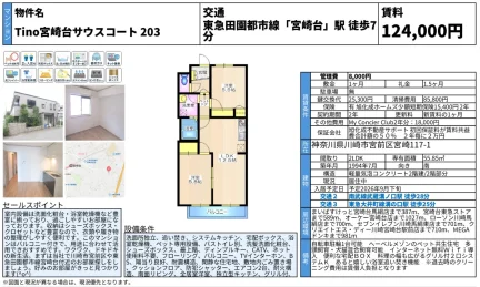 Tino宮崎台サウスコート203 203号 0