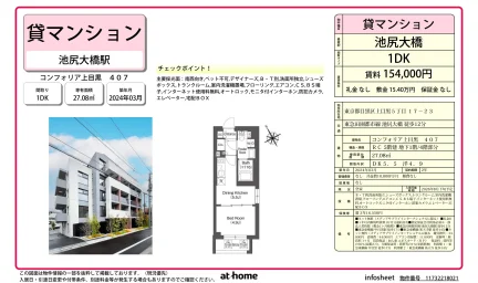 Brand New 1DK Condo in Kamimeguro 0