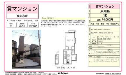 Studio Condo Near Station in Higashisumida 0