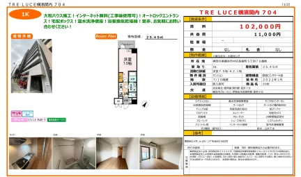 TRE LUCE 横濱関内 704 704号 0