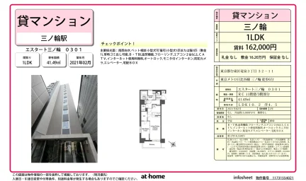 エスタート三ノ輪 0301 301号 0