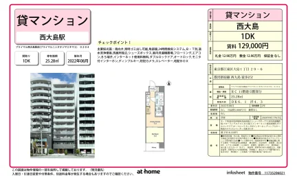 Modern 1DK Condo Near Station in Ojima 0