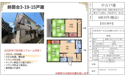 Charming 3-Bedroom House in Suzurandaikitamachi 0