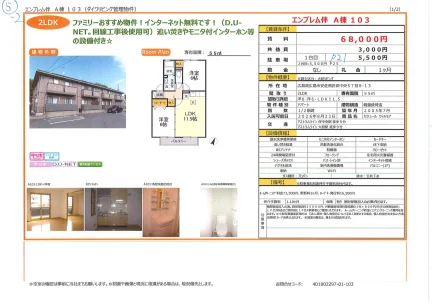 セジュール ウィルモア 103号 0