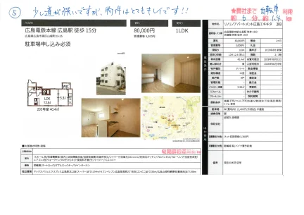 リノリノアパートメント広島エキキタ 203 203号 0