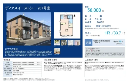 ディアスイーストシー 201号 0
