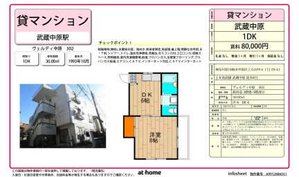 ヴェルディ中原 302 302号 0