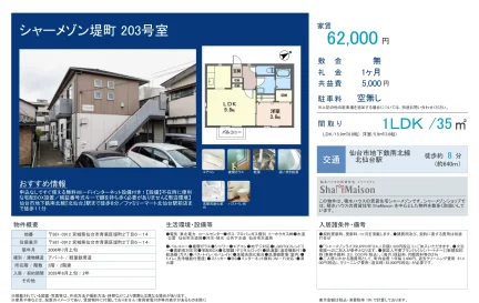 シャーメゾン堤町 203号室 203号 0