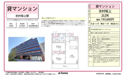 Modern 2LDK Condo in Higashisakashita 0