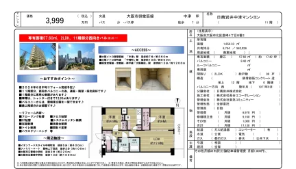 日商岩井中津マンション 11階 0