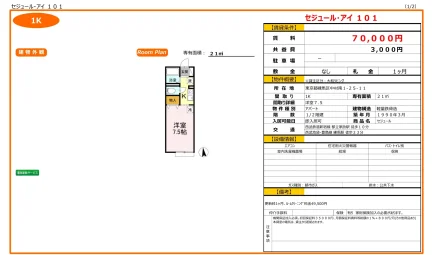 セジュール・アイ 101号 0