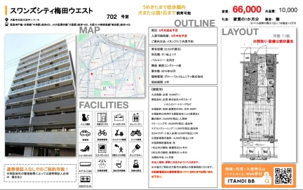 スワンズシティ梅田ウエスト 702号 0