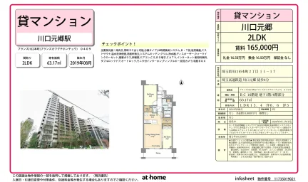Modern 2LDK Condo Near Station in Hombasu 0