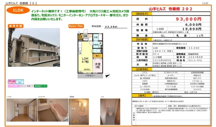 セジュール モナリエ 202号 0