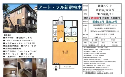 アート・フル新宿柏木 202号 0