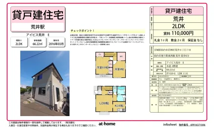 Modern 2LDK House Near Station in Araiminami 0