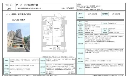 ザ・パークハビオ新中野 1104号 0