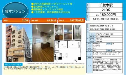 フジメゾン千駄木 305 305号 0
