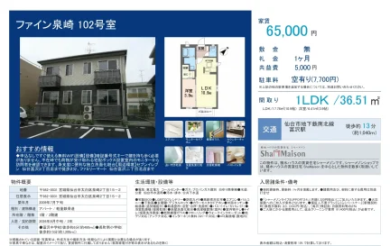 ファイン泉崎 102号 0