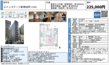 メインステージ新御徒町 1101 0