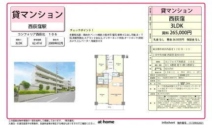 コンフォリア西荻北106 106号 0