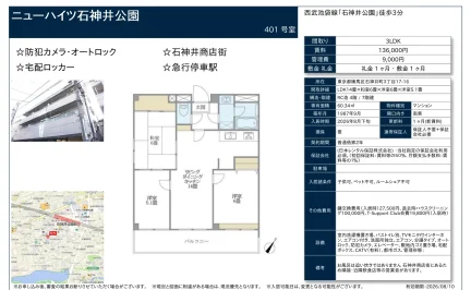 ニューハイツ石神井公園401号室 401号 0