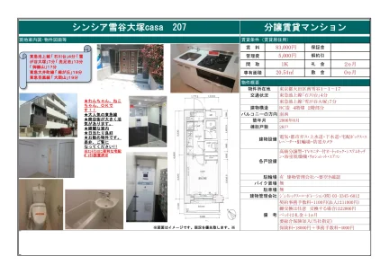シンシア雪谷大塚casa 207 207 0