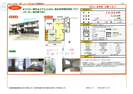 セジュール中村 A棟 101 101号 0