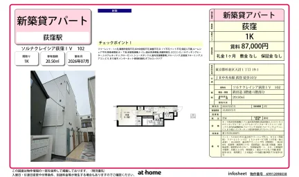 Brand New Studio Condo in Amanuma 0