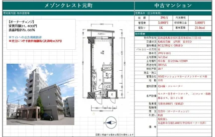 Classic Studio Condo Near Station in Kita22-johigashi 0
