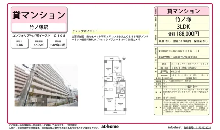 Vintage 3LDK Condo Near Station in Nishitakenotsuka 0
