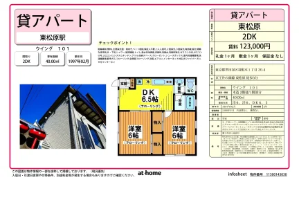 2DK Condo Near Station in Hanegi 0