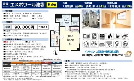 エスポワール池袋 303 0