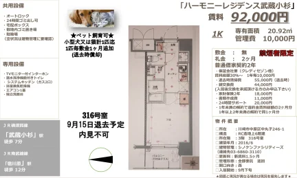ハーモニーレジデンス武蔵小杉 316号 0