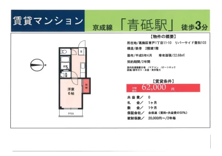 Vintage Studio Condo Near Station in Aoto 0